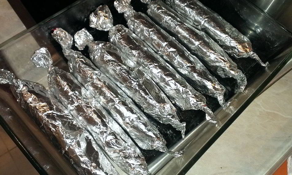 Рецепт домашняя колбаса в фольге