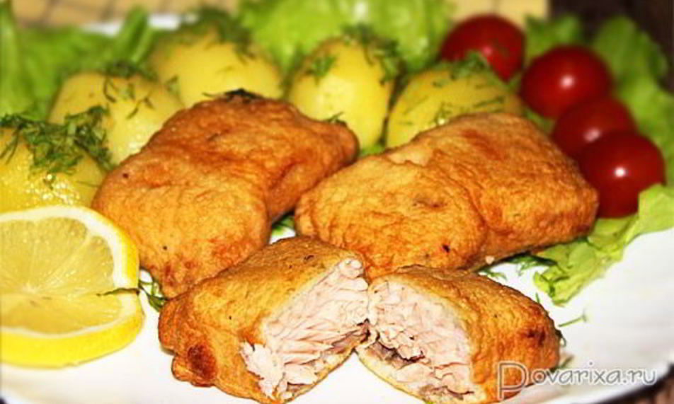 Рецепт горбуша в кляре