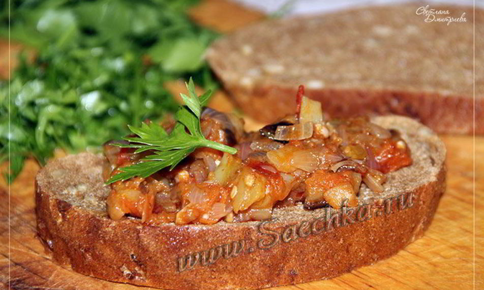 Рецепт икра баклажанная