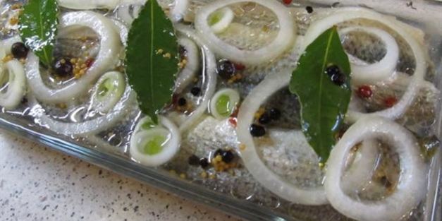 кефаль маринованная