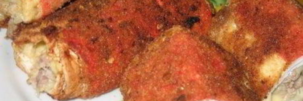 Крабовые палочки, фаршированные грибами