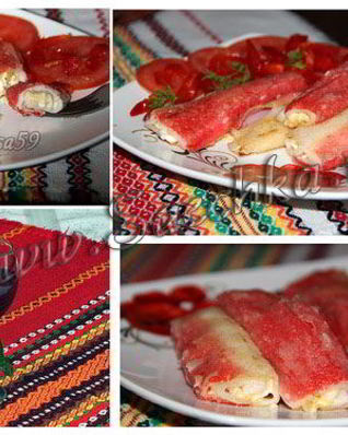 Крабовые палочки фаршированные