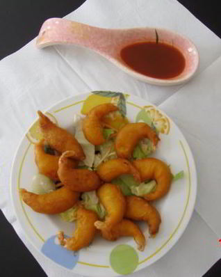 Креветки в кляре по-японски