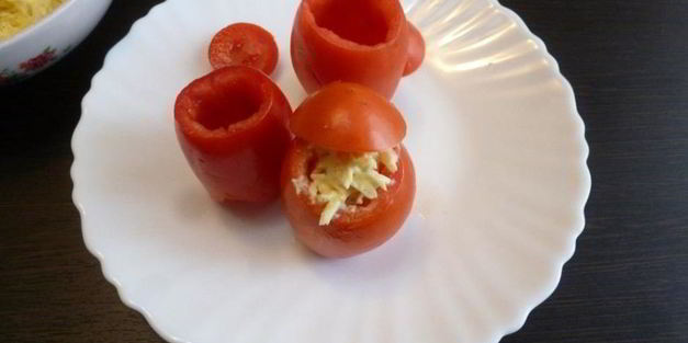 новогодняя закуска из помидоров