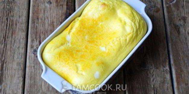 детский омлет с молоком