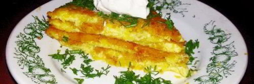 Французский омлет с кабачками