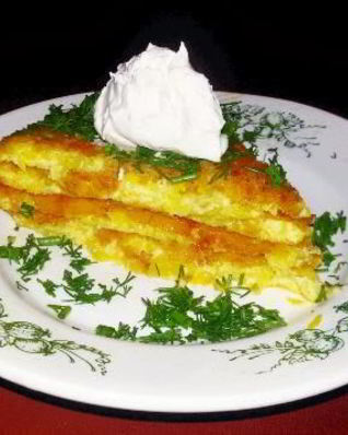 Французский омлет с кабачками