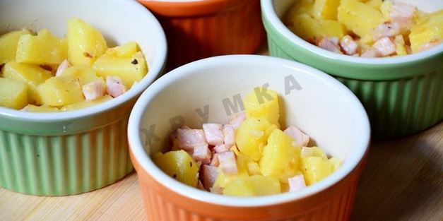 фритата омлет с ветчиной и сыром