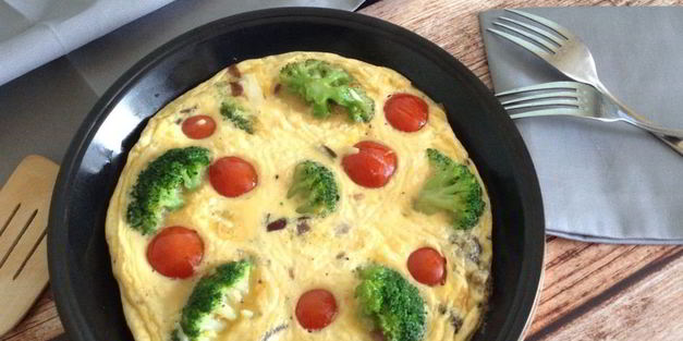 фриттата с брокколи