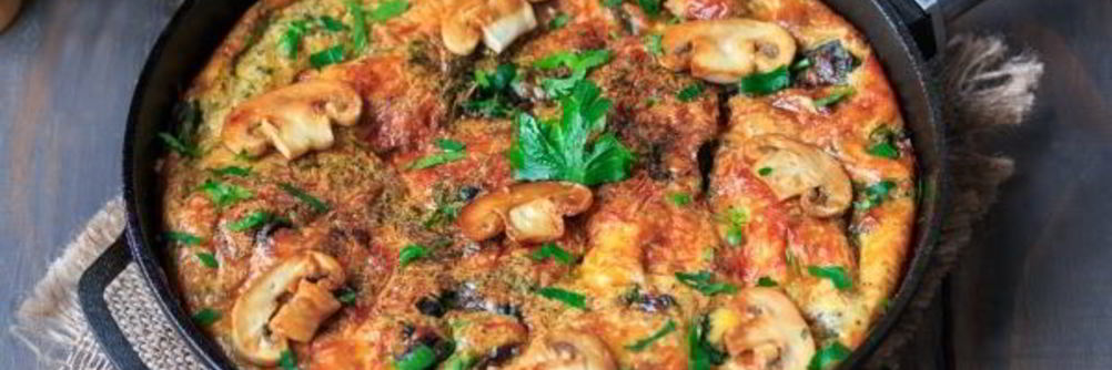 Фриттата с грибами