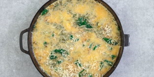 фриттата с грибами