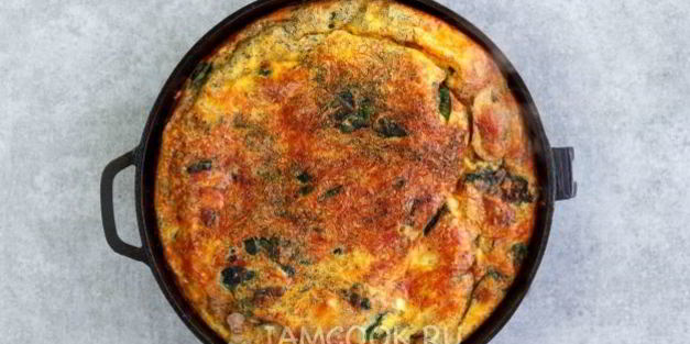 фриттата с грибами