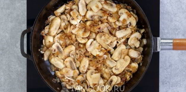 фриттата с грибами