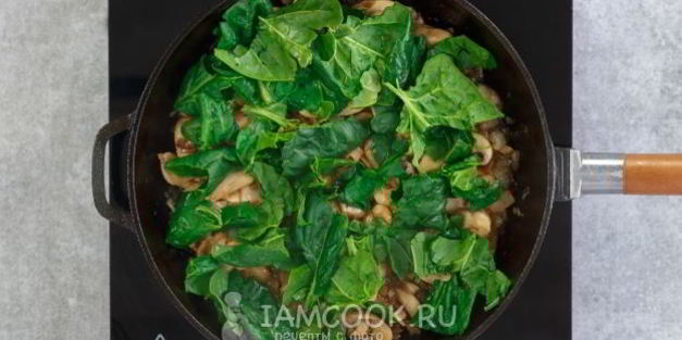 фриттата с грибами