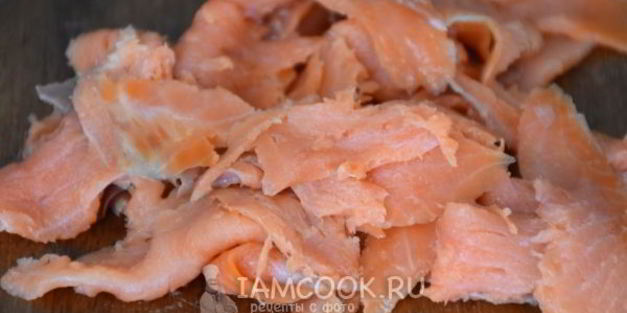 фриттата с лососем и сыром