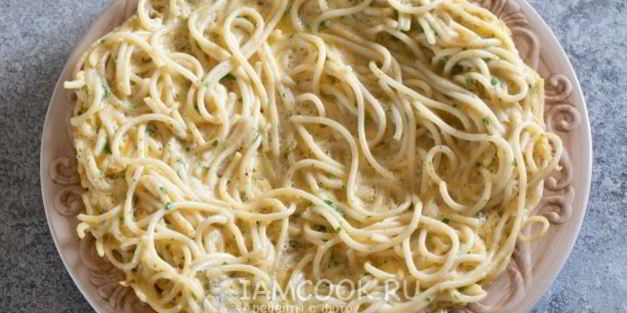 фриттата с макаронами