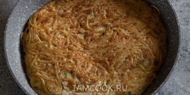 фриттата с макаронами
