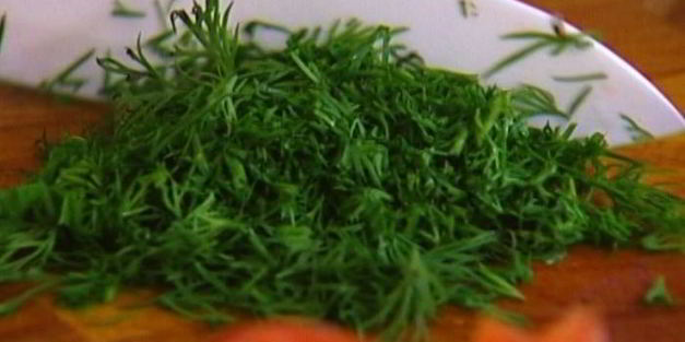 фриттата с семгой, укропом и сыром