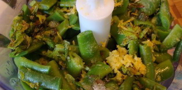 фриттата с зеленым песто