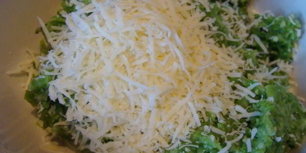 фриттата с зеленым песто