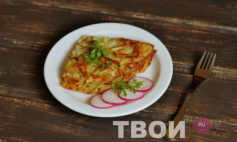 Рецепт хрустящий картофельный омлет