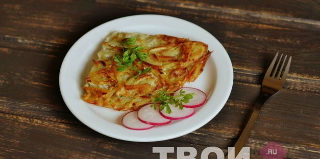 хрустящий картофельный омлет