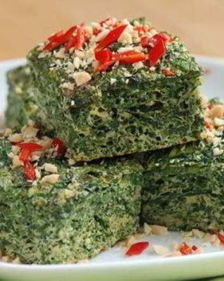 Кюкю с зеленью