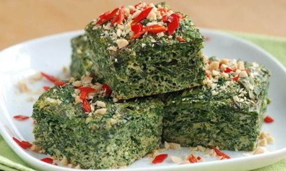 Рецепт кюкю с зеленью