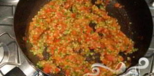 маленький овощной омлет