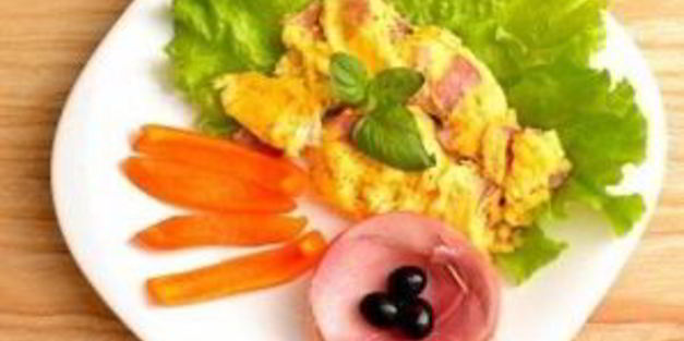 омлет без молока в микроволновке