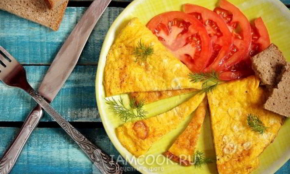 Рецепт омлет без молока