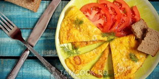 омлет без молока