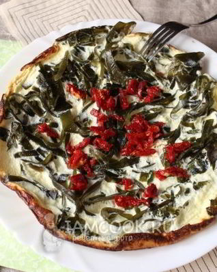 Омлет Камуфляж с морской капустой