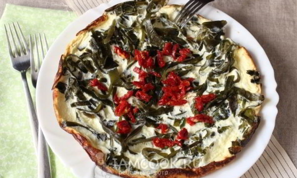 Рецепт омлет камуфляж с морской капустой