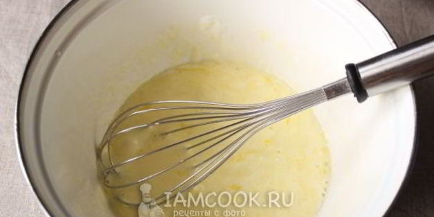 омлет камуфляж с морской капустой