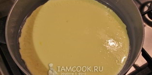 омлет камуфляж с морской капустой