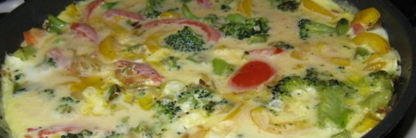 Омлет на кислом молоке