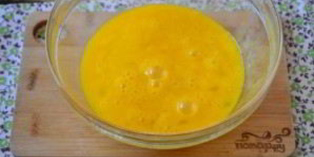 омлет с баклажанами и помидорами