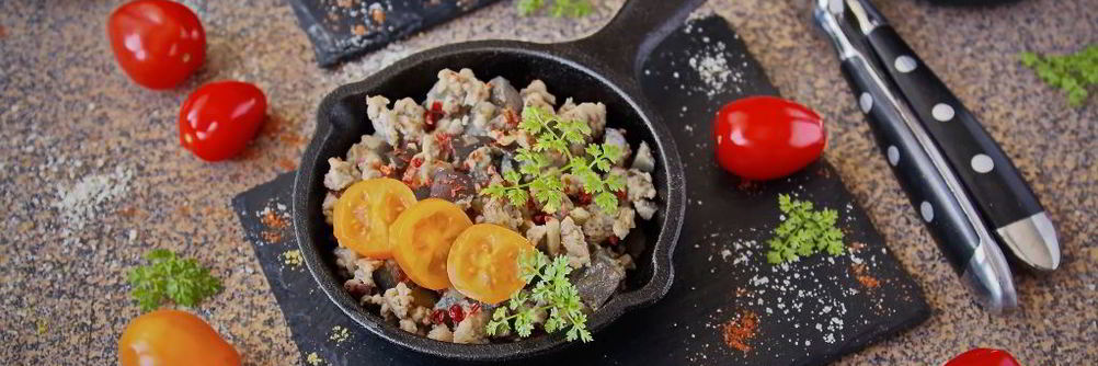 Омлет с баклажанами