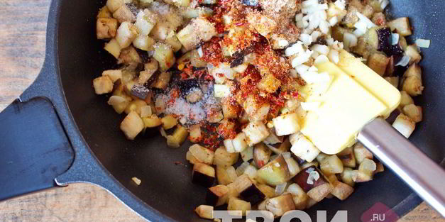 омлет с баклажанами