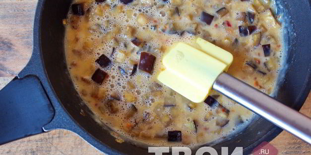 омлет с баклажанами