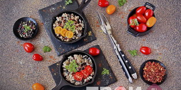 омлет с баклажанами