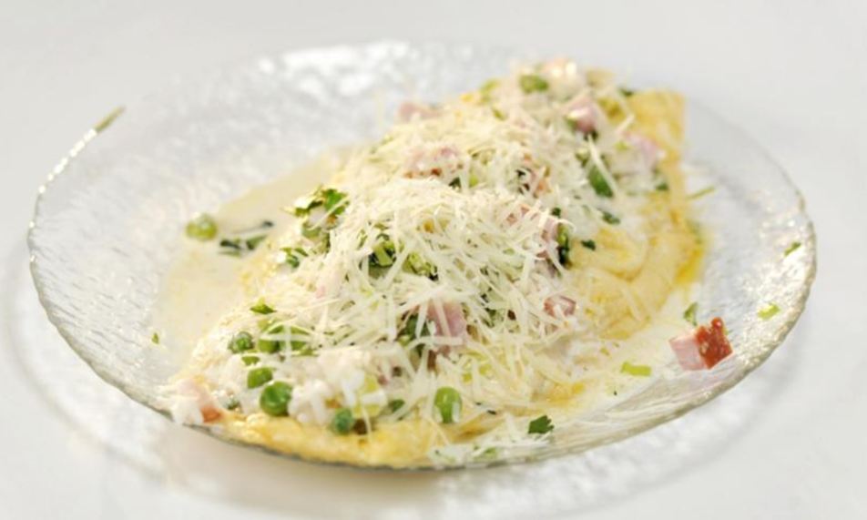 Рецепт омлет с гавайской смесью