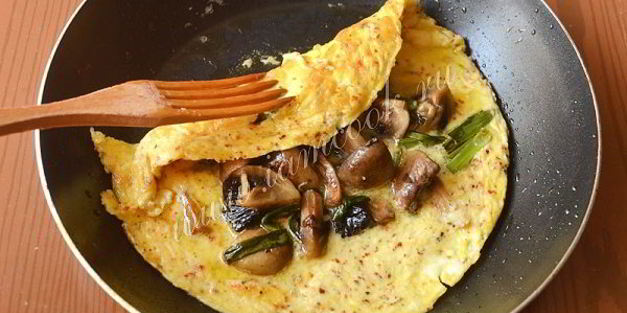 омлет с грибами по-испански