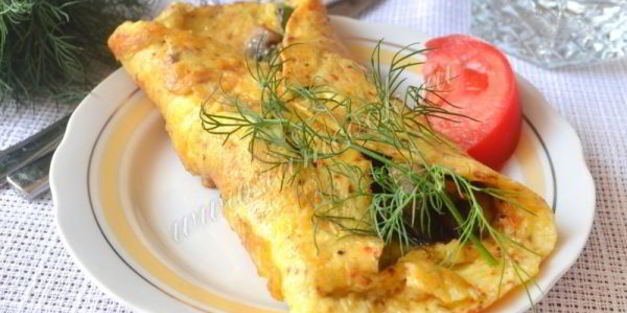 омлет с грибами по-испански