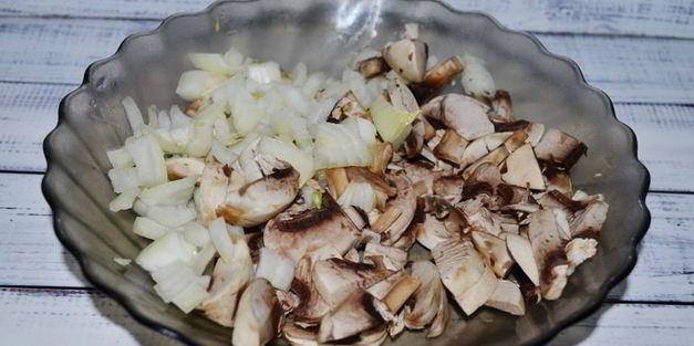 омлет с грибами