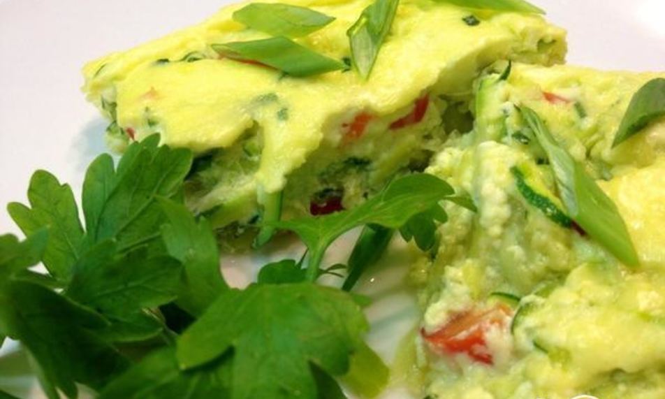 Рецепт омлет с кабачками