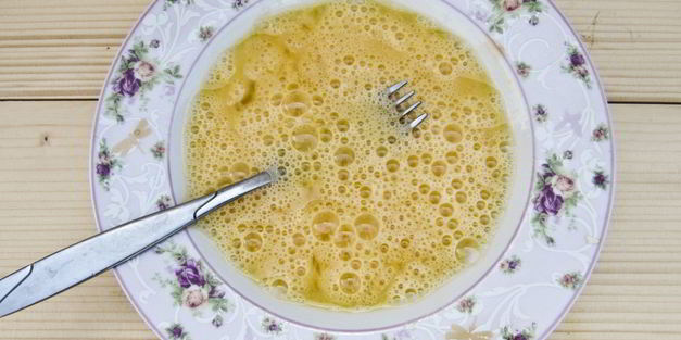 омлет с капустой