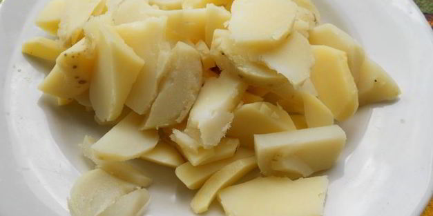 омлет с картофелем и шампиньонами