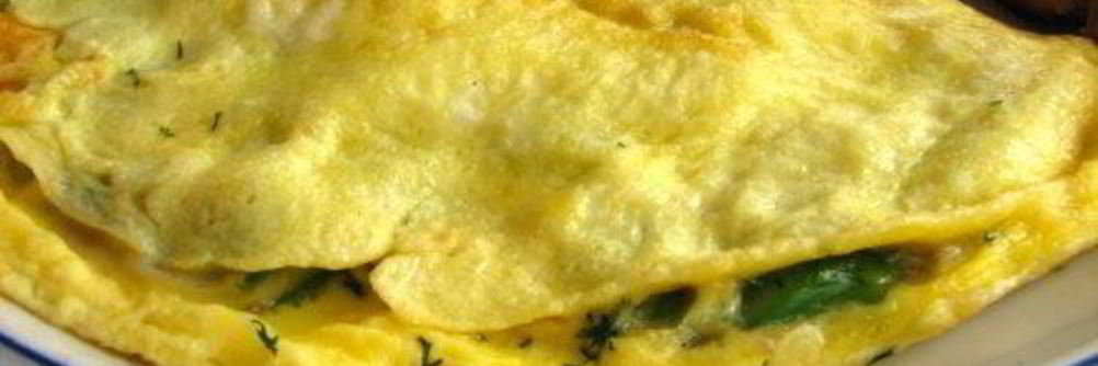 Омлет с креветками